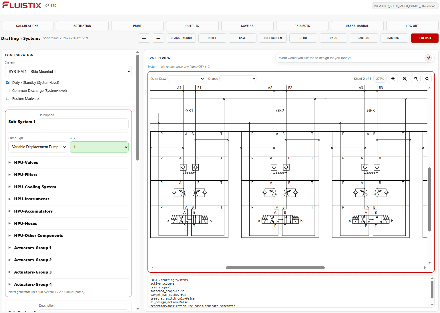 Calculations screenshot
